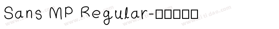 Sans MP Regular字体转换